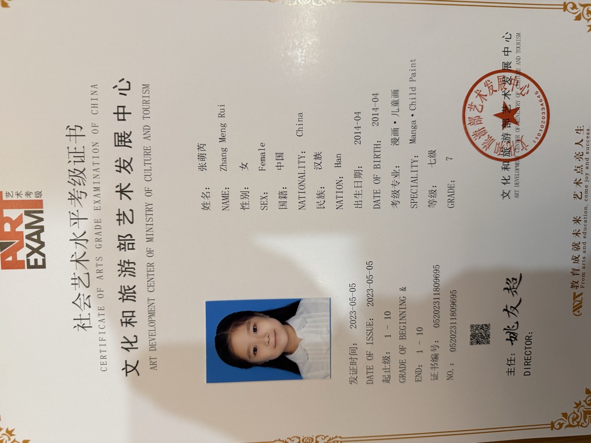 社会艺术水平考级 漫画·儿童画 七级